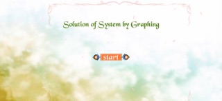 Solution of System by Graphing Screenshot 1 of 3
