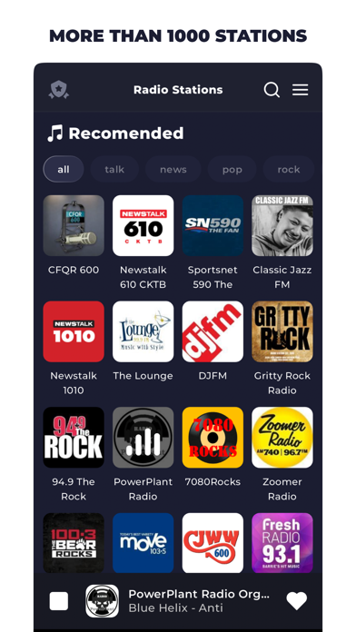 Radio Canada: Live Stations FM Screenshot