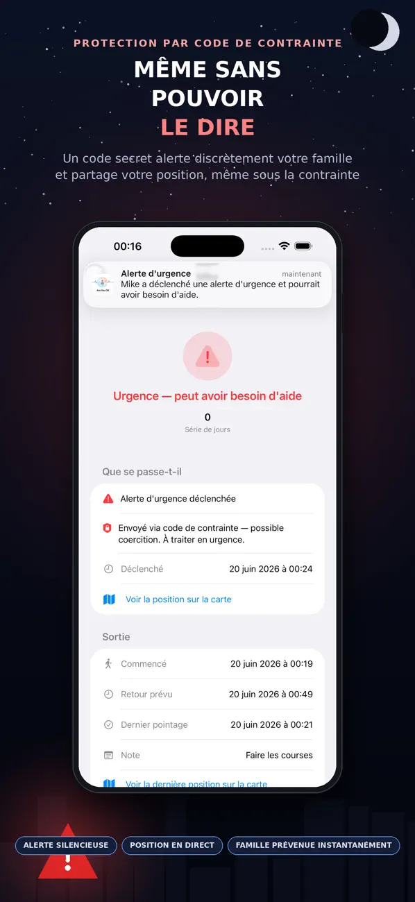 Screenshot #1 pour AreYouOK : Sécurité