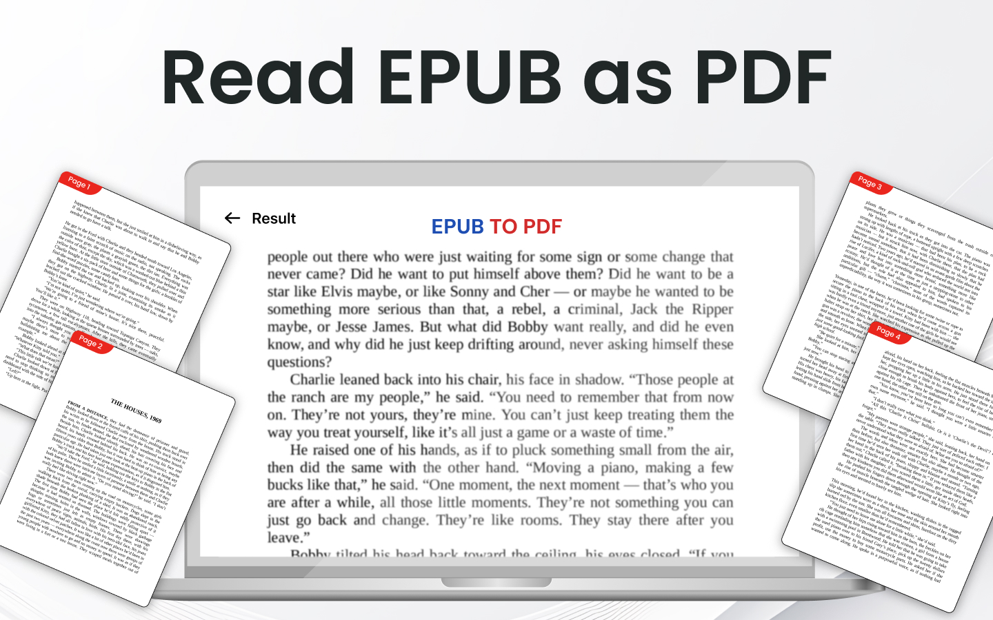 EPUB to PDF Converter - eBook