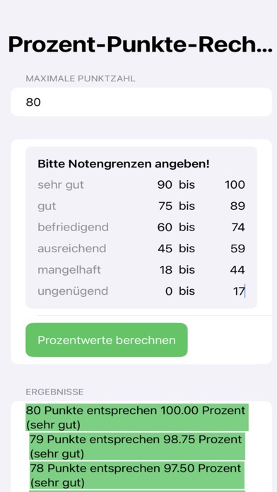 Screenshot #2 pour Prozent-Punkte-Rechner