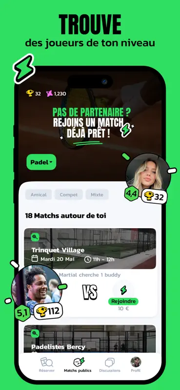 Anybuddy : Padel Tennis Squash screenshot 5 of 8