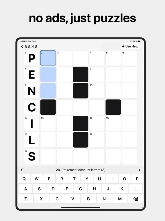 Crossword Chef - Daily Mini iPad screenshot 3 - Games app