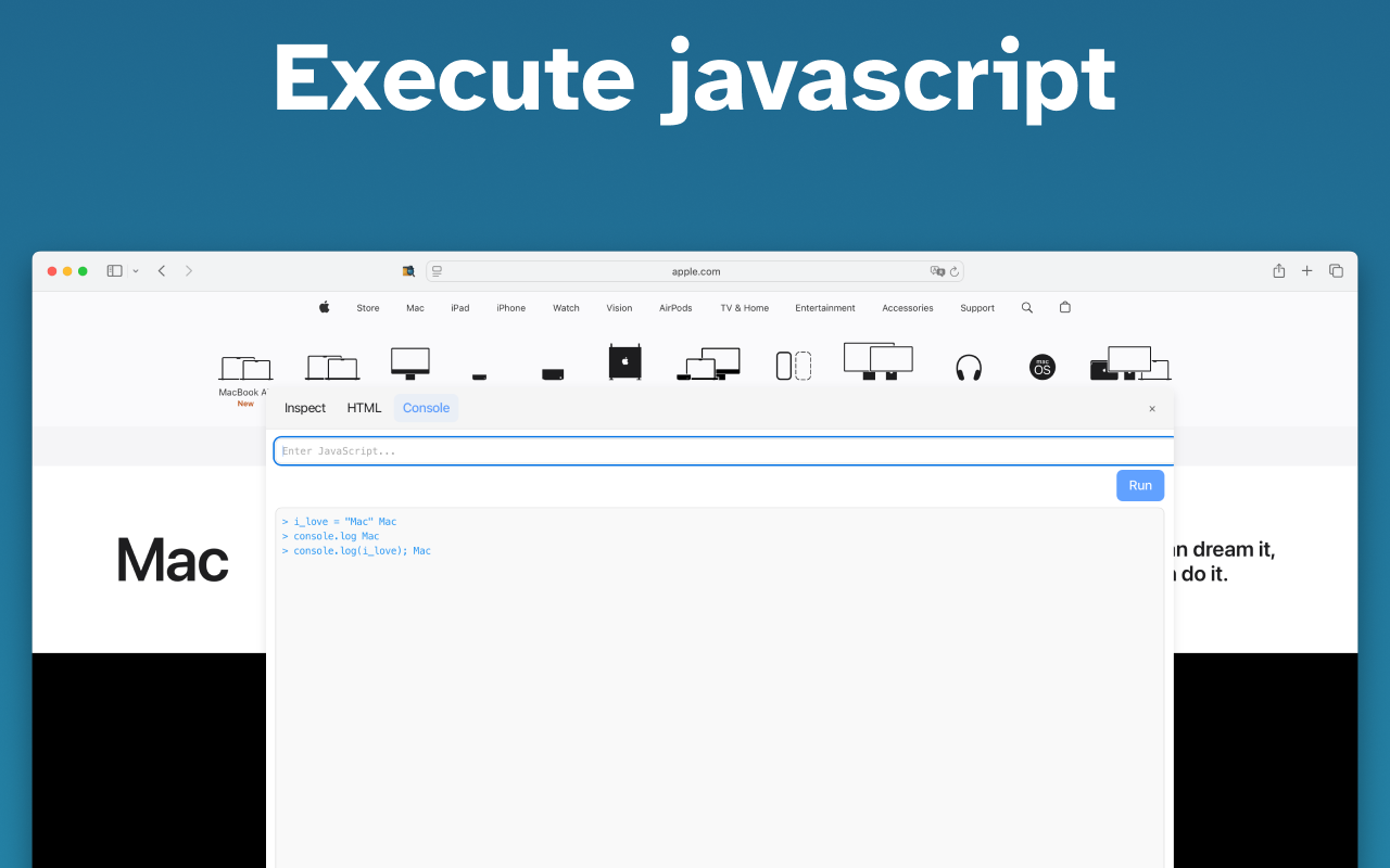 Web Inspector for Safari