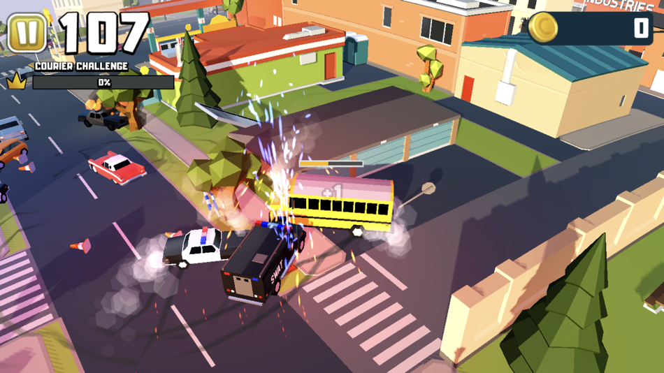 #3. Reckless Getaway 2: Car Chase (iOS) بواسطة: Miniclip.com