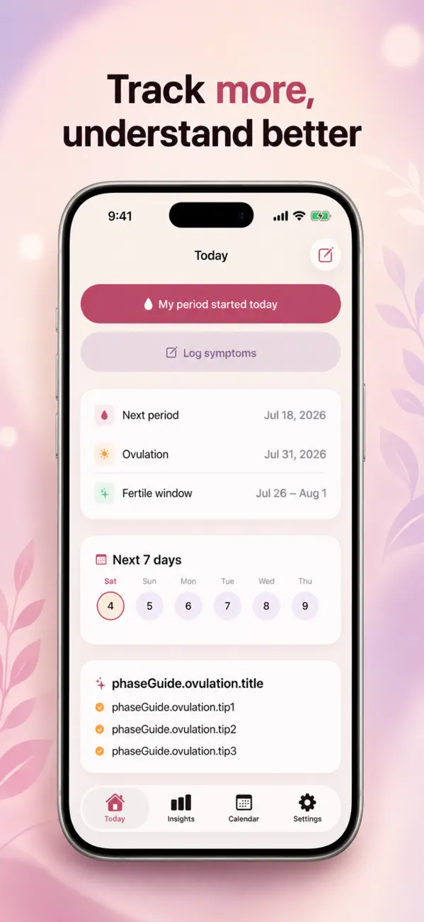 Regl+ : Period & Cycle screenshot