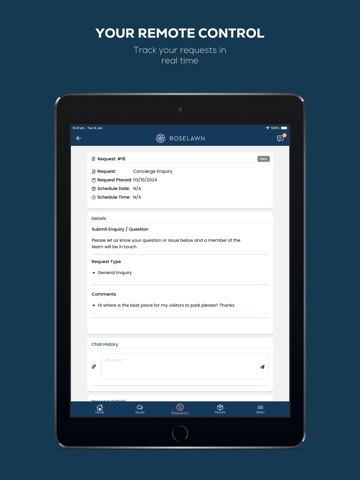 Roselawn Resident App iPad screenshot