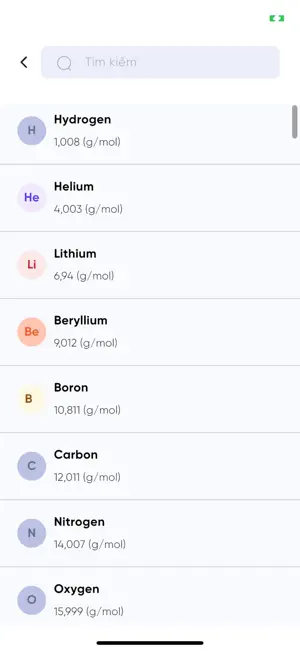 Bảng tuần hoàn hóa học screenshot 3