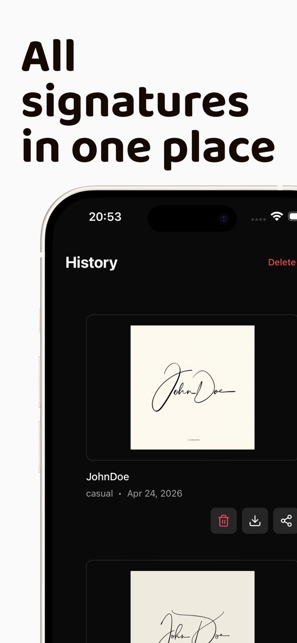 iPhone screenshot