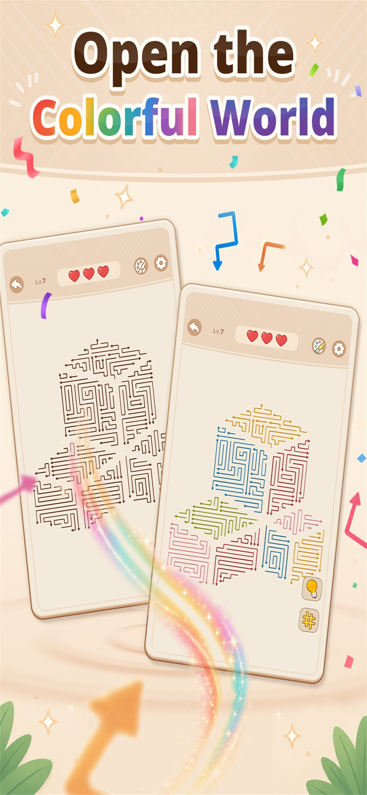 Amaze Away: Arrow Puzzle Games