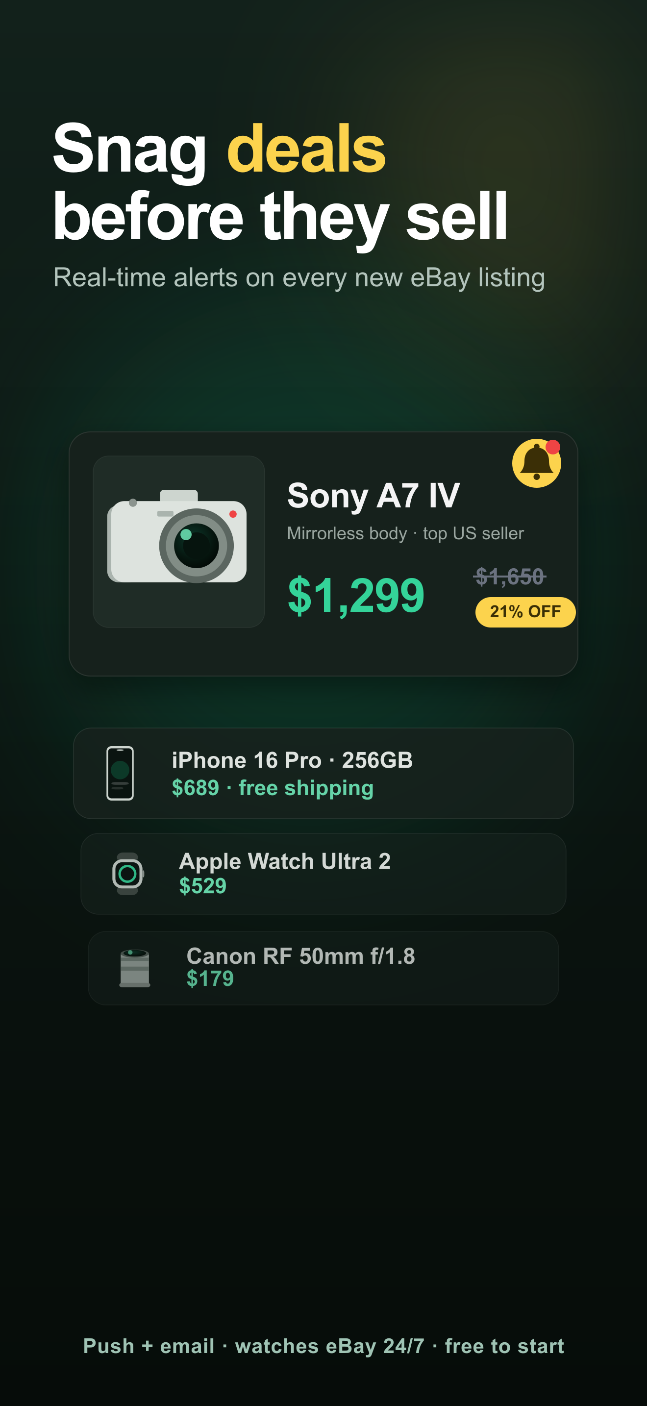 Madealert: Alerts for eBay screenshot 4