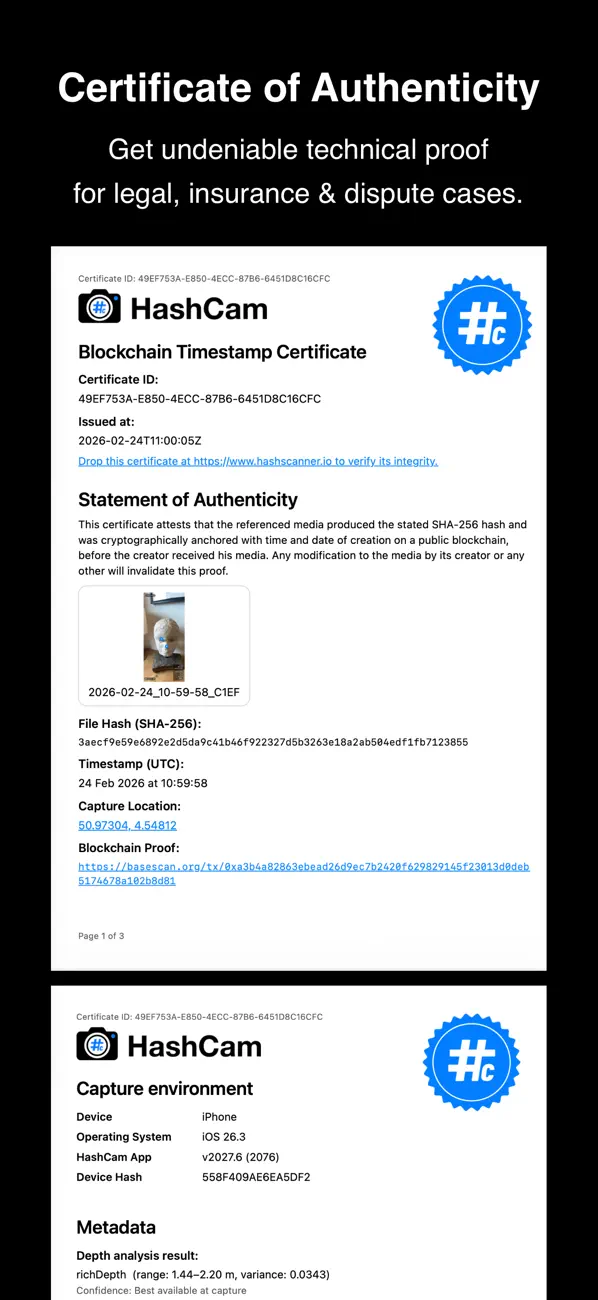 #3. HashCam® (iOS) By: Impact Makers (Apps)