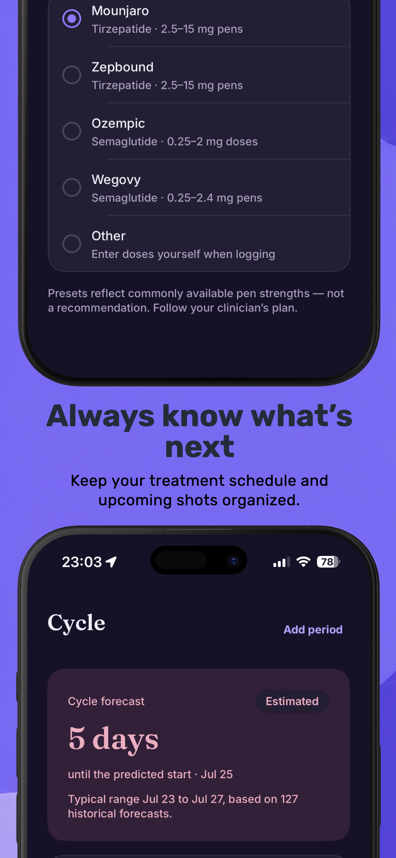 Glippy: Private GLP-1 Tracker screenshot 4