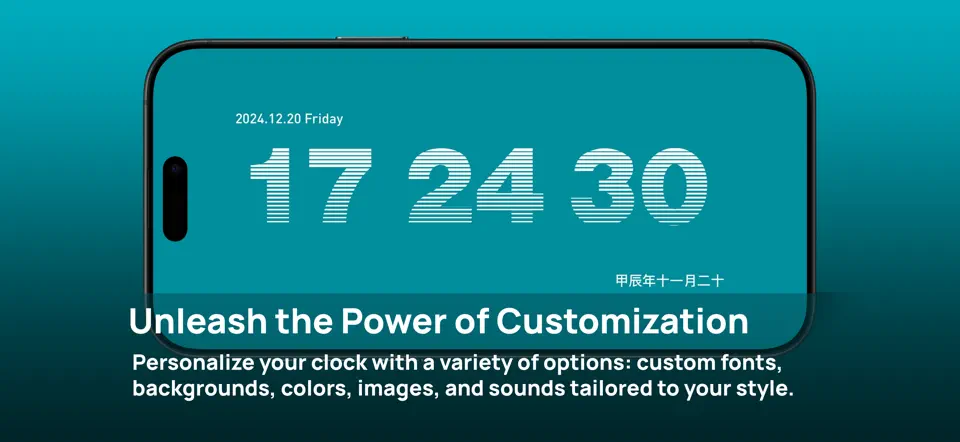 Captura de pantalla de Desktop Flip Clock en iPhone 2