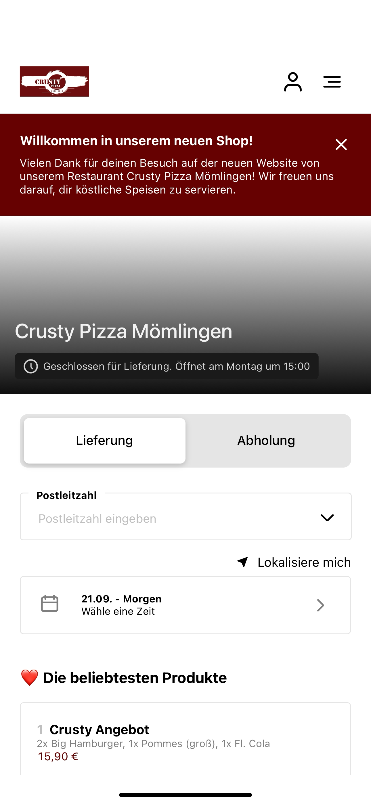 Crusty Pizza Mömlingen