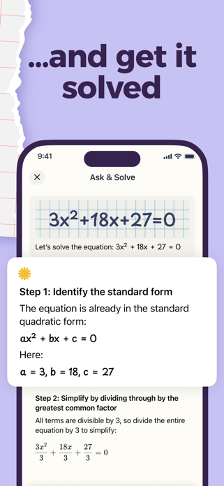 Eureka: Fast Math Solver Screenshot 3 of 6
