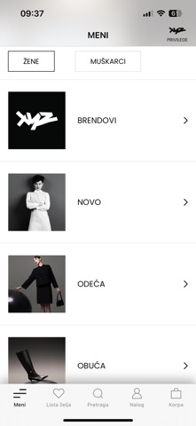 XYZ Fashion Store iPhone screenshot