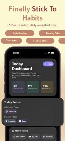 Tracking Habit: Daily Goals iPhone screenshot