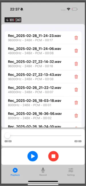 WHISMR Recorder screenshot 3