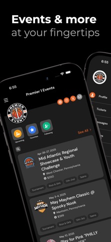 Premier 1 Events screenshot