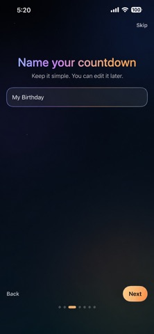 Next Up: Countdown Widget screenshot
