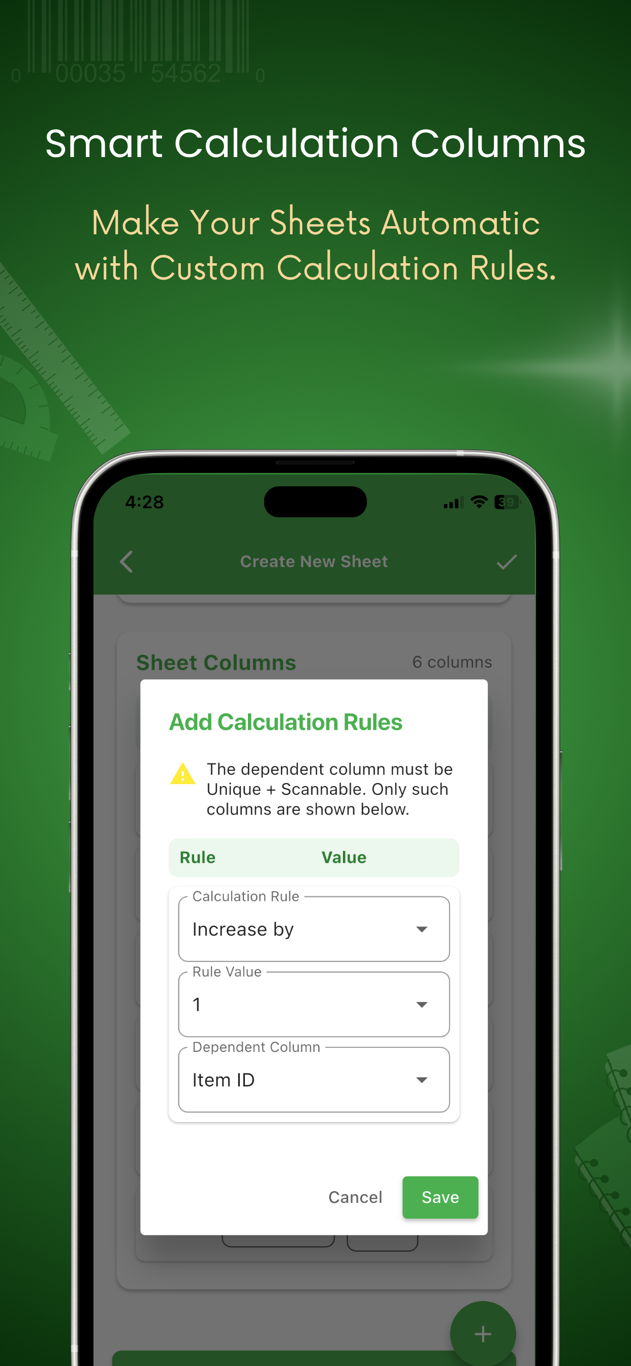 Barcode to Sheet screenshot 8