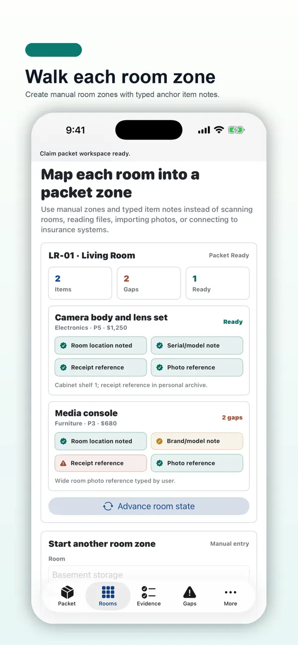 Screenshot #2 pour Home Inventory Claim Cards