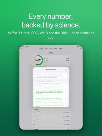 NutriSnap: Calorie Tracker iPad screenshot