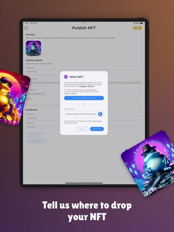 NFT Creator | Simple Mint iPad screenshot 6 - Graphics & Design app