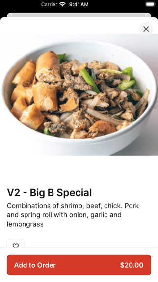 Pho 54 iPhone screenshot 3 - Food & Drink app