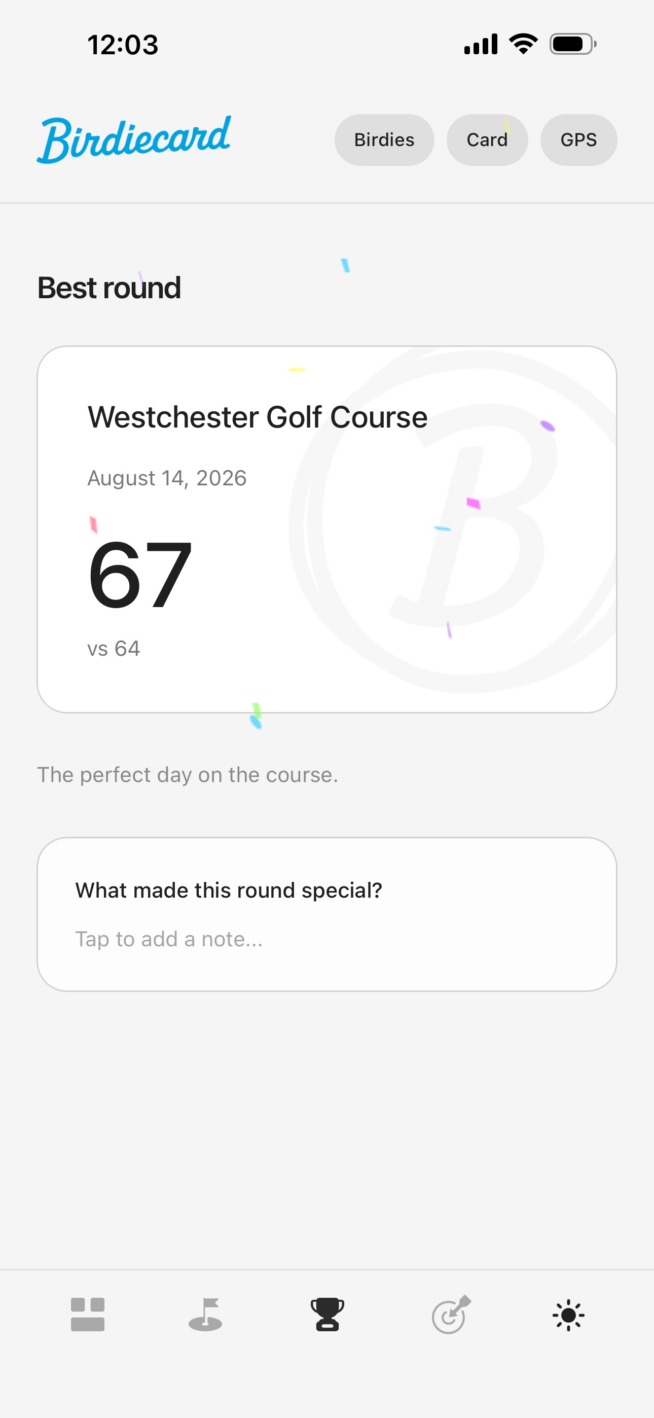 Screenshot 3 of Birdiecard