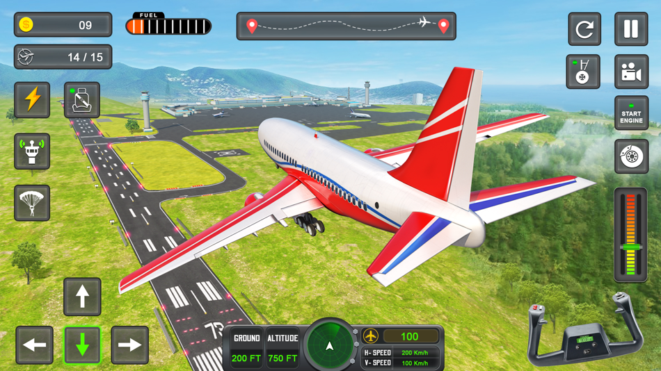 #2. Plane Simulator: Plane Games (iOS) By: Muhammad Hussain