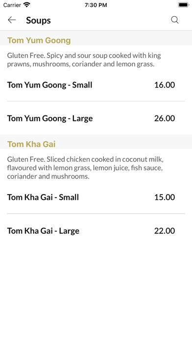 Pron Prohm Thai Restaurant Screenshot