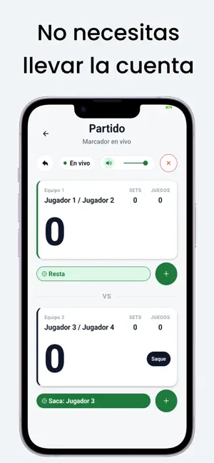 Saque - Padel Scorer screenshot 1