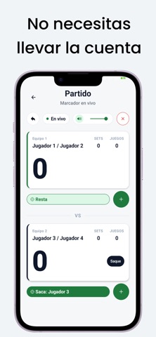 Saque - Padel Scorer Screenshot 1 of 5