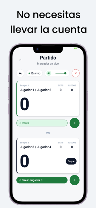 Saque - Padel Scorer Screenshot 1 of 5