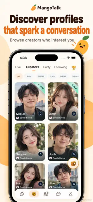 MangoTalk Video Chat & Friends screenshot 1