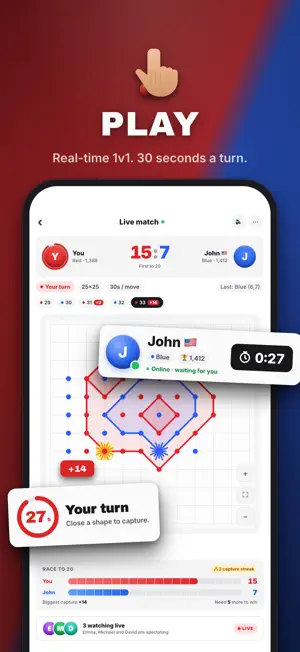 Dot Clash: 1v1 Strategy Duel screenshot 2