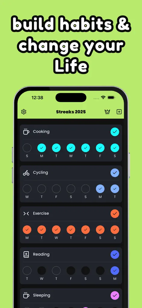 Streaks 2026 - Habit Tracker - App de Productividad | MWM