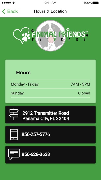Animal Friends Pet Care iPhone screenshot 4 - Business app