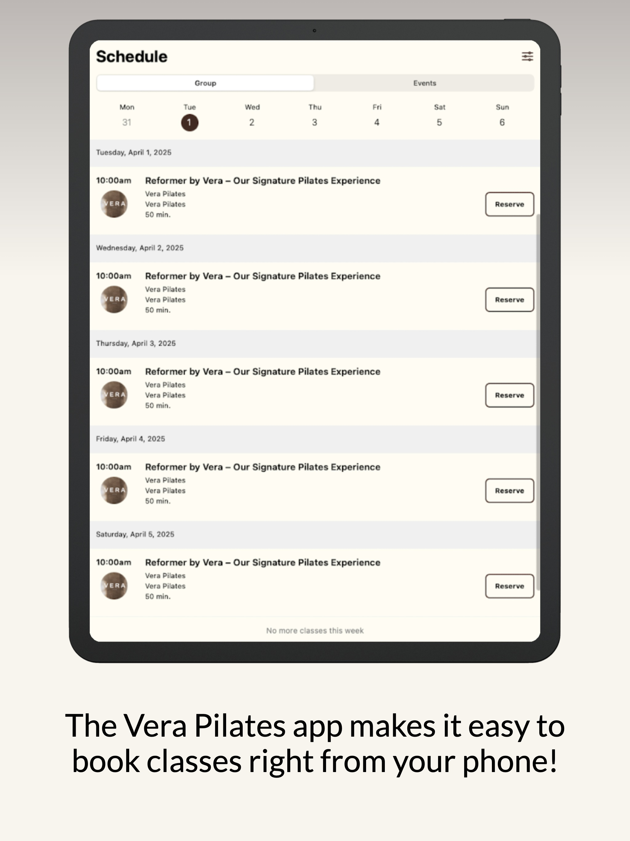 Vera Pilates screenshot 5