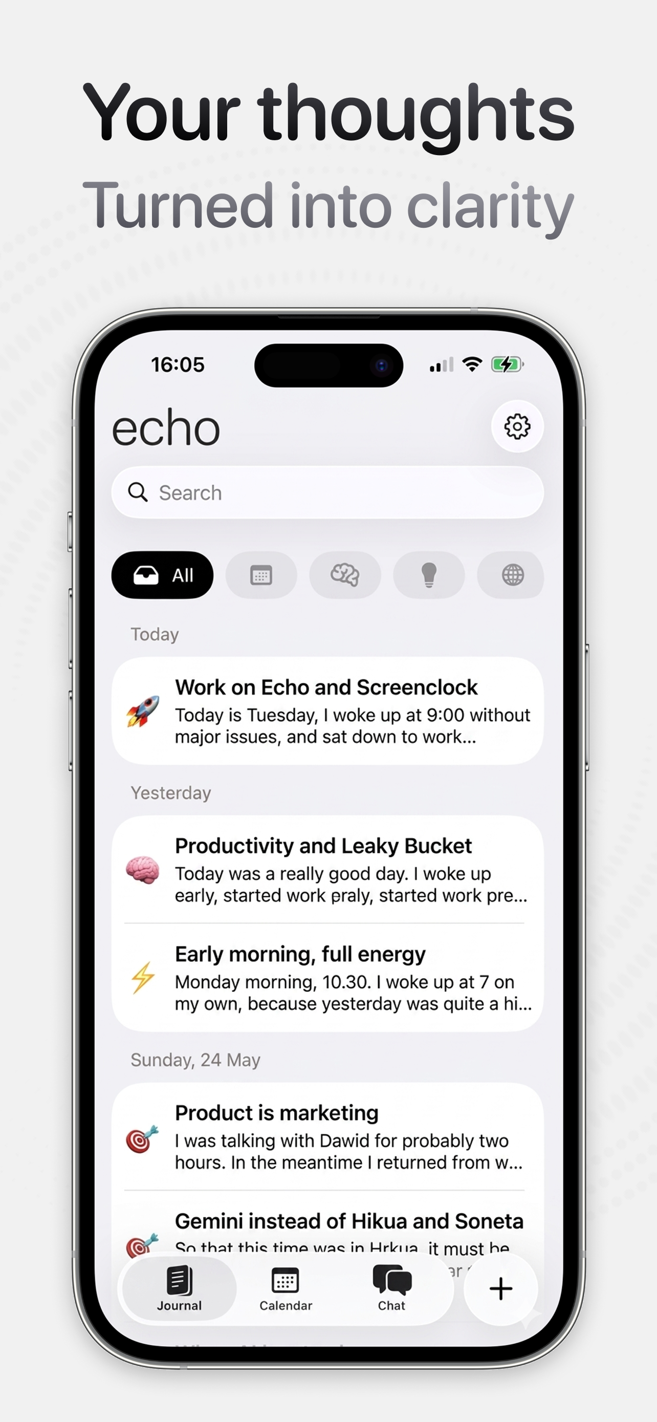 echo - voice journal