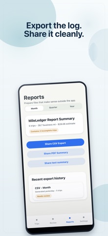 MileLedger: Business Miles iPhone screenshot