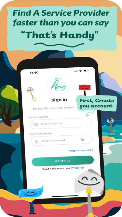That's Handy - Customer app screenshot