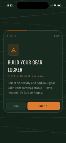 GearBox: Outdoor Gear Tracker app screenshot 3
