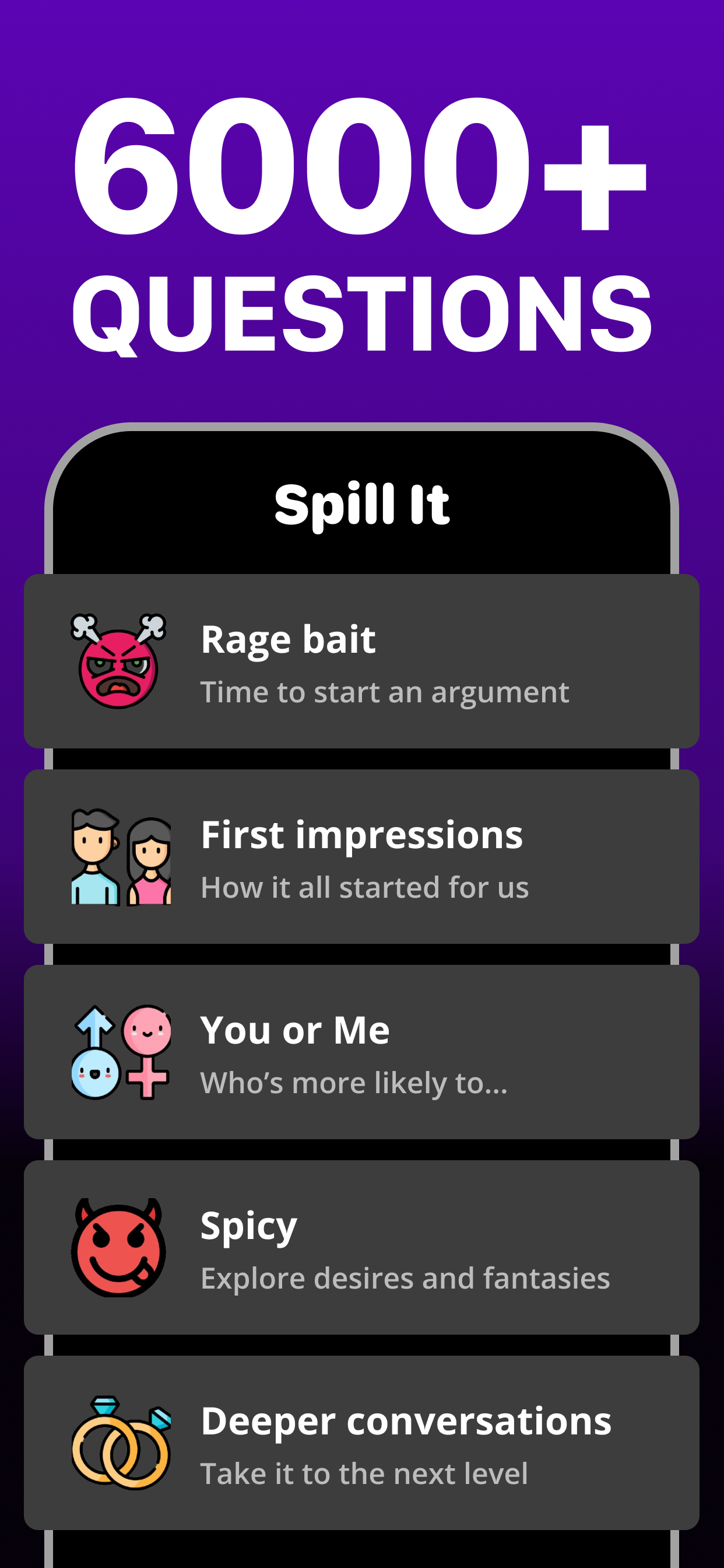 Spill It - Couples Questions