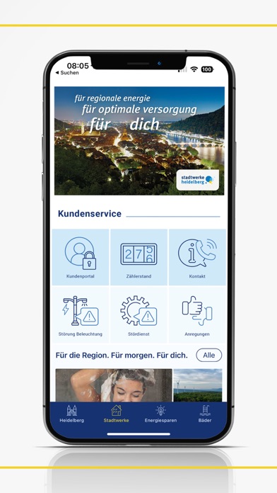 für dich Stadtwerke Heidelberg Screenshot