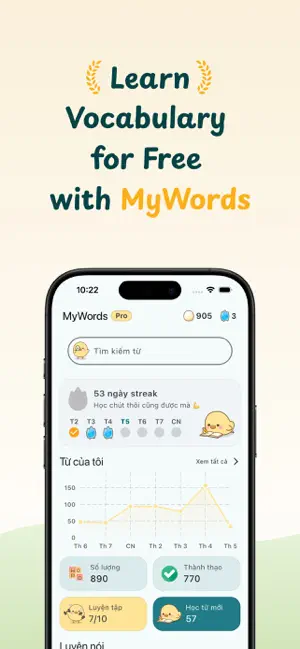 MyWords: Learn English iPhone screenshot 1