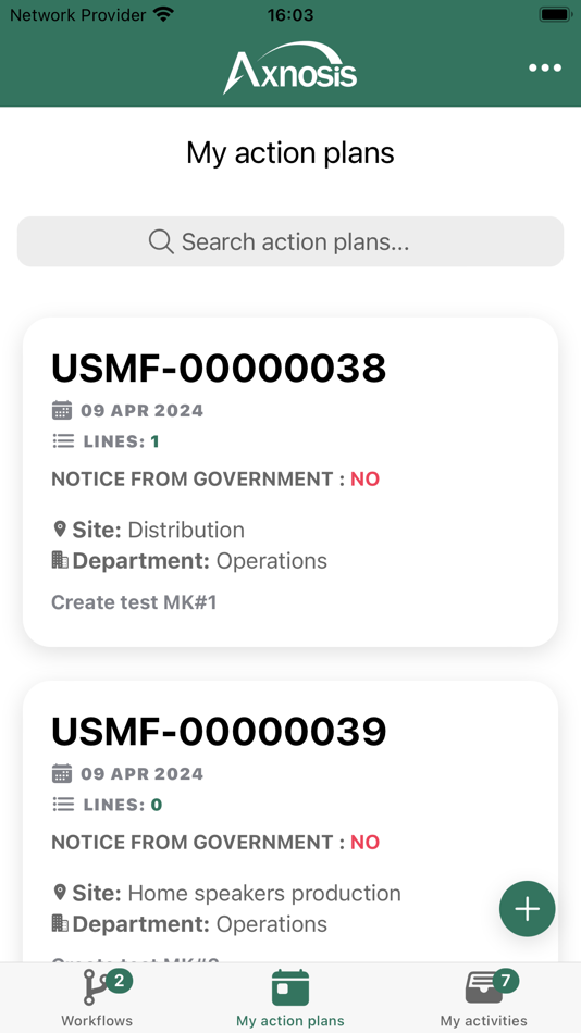 #3. GRC Workflows (iOS) 由: AXNOSIS LTD