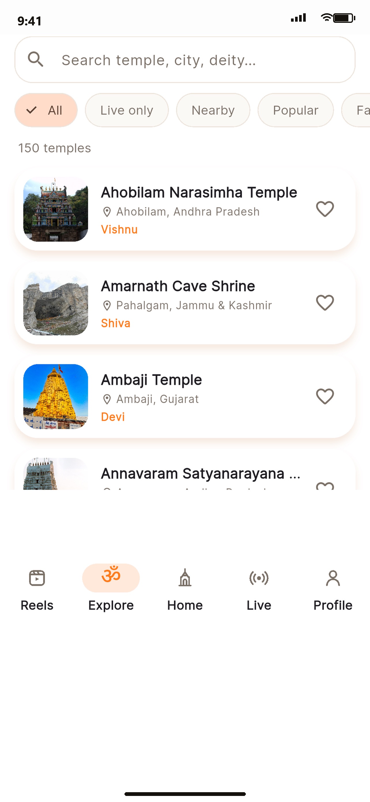 Screenshot 1 of Live Darshan India
